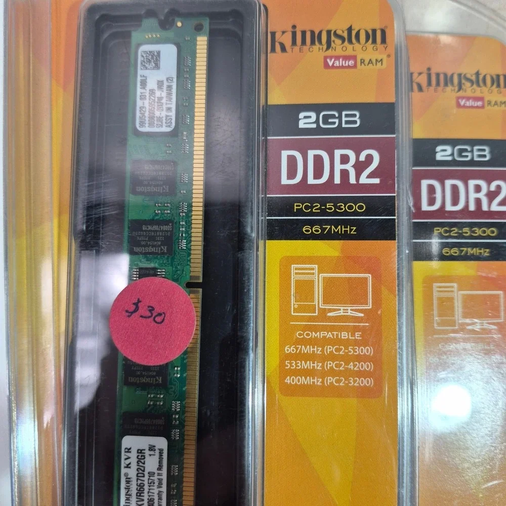 Crucial Kingston DDR2 PC2 5300 667MHz 2GB RAM g-skill Lot of 6